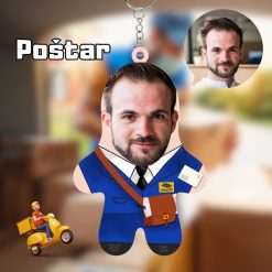 Postar Mini Me Drveni Privezak sa tvojim likom