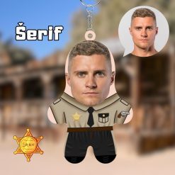 Serif Mini Me Drveni Privezak sa tvojim likom