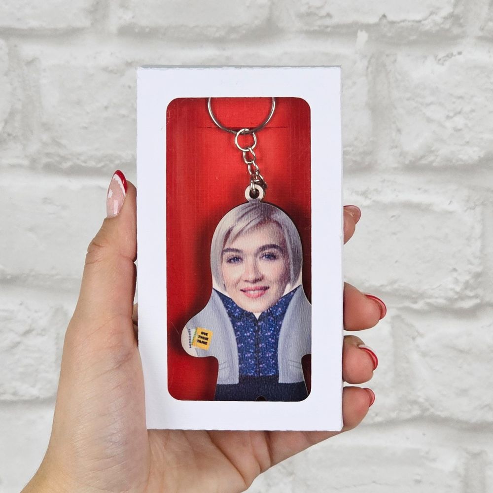 Zenski Psihoterapeut Mini Me Drveni Privezak sa tvojim likom - Slika 3