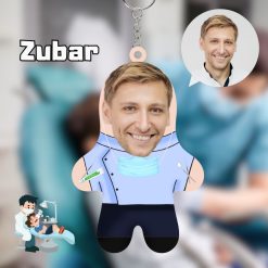 Zubar Mini Me Drveni Privezak sa tvojim likom