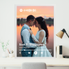 Slika i omiljena pesma QR na Posteru sa ramom
