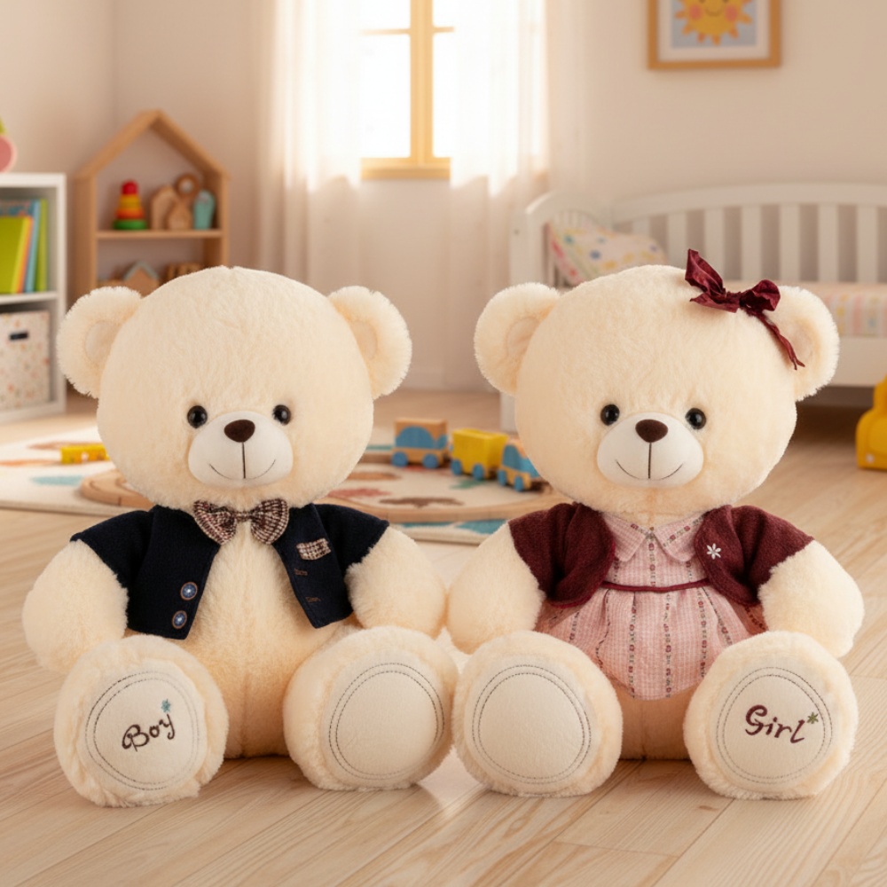 veliki plišani meda sa leptir mašnom i zvukom