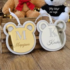 Meda ukras za jelku sa imenom