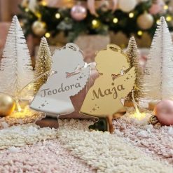 Novogodišnji ukras andjeo devojčica