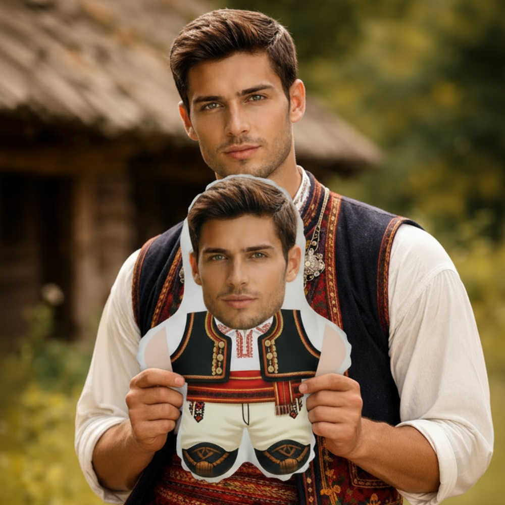 Mini Me Jastuk sa narodnom nošnjom – muški