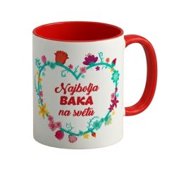 Šolja Najbolja Baka na svetu sa štampom