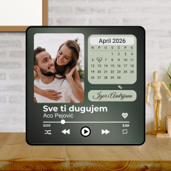 Muzicki Magnet sa datumom slikom i natpisom
