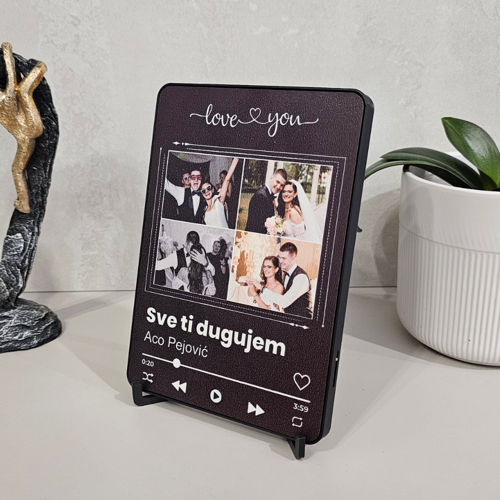 Muzički Ram sa 4 Slike, Pesmom i natpisom - Slika 4